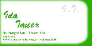 ida tauer business card